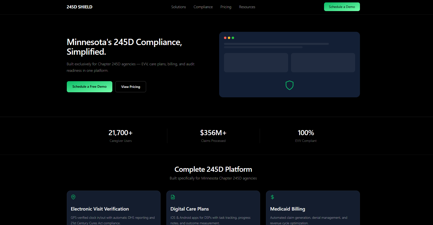 245D SHIELD — Minnesota Compliance Platform cover