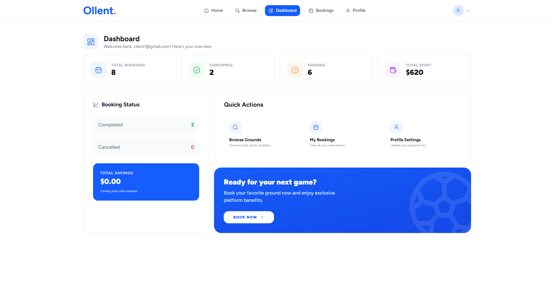 Ollent — Sports Venue Booking Platform screenshot 6