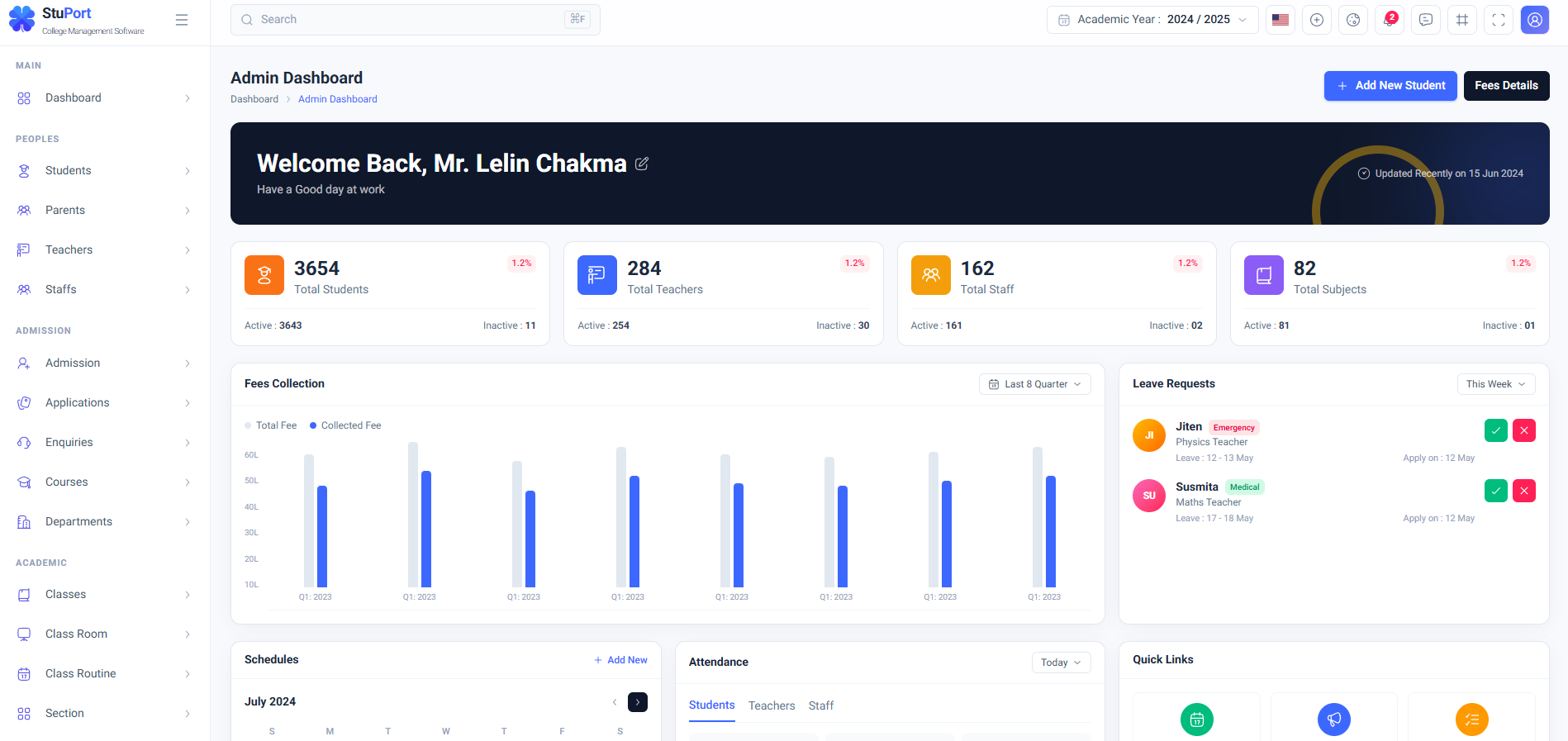 Stuport — College Management Software screenshot 1