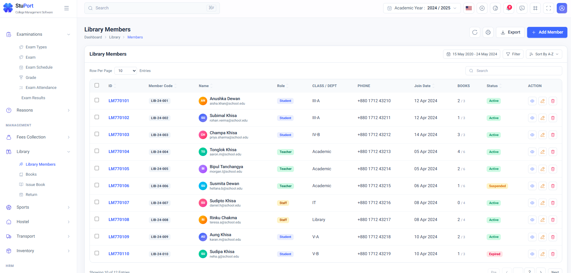 Stuport — College Management Software screenshot 11