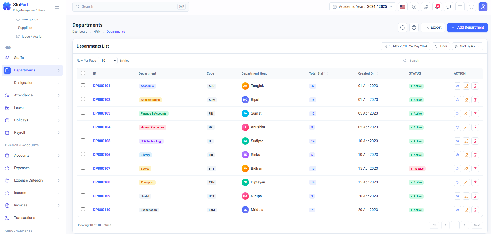 Stuport — College Management Software screenshot 16