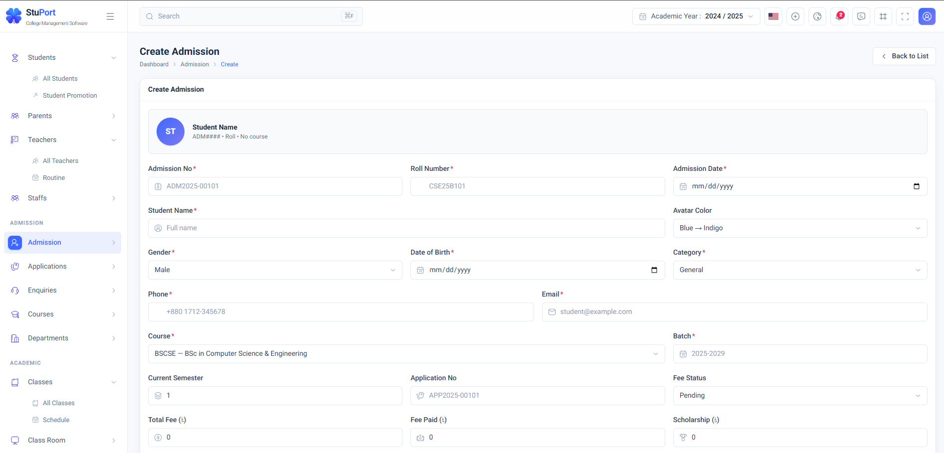 Stuport — College Management Software screenshot 19