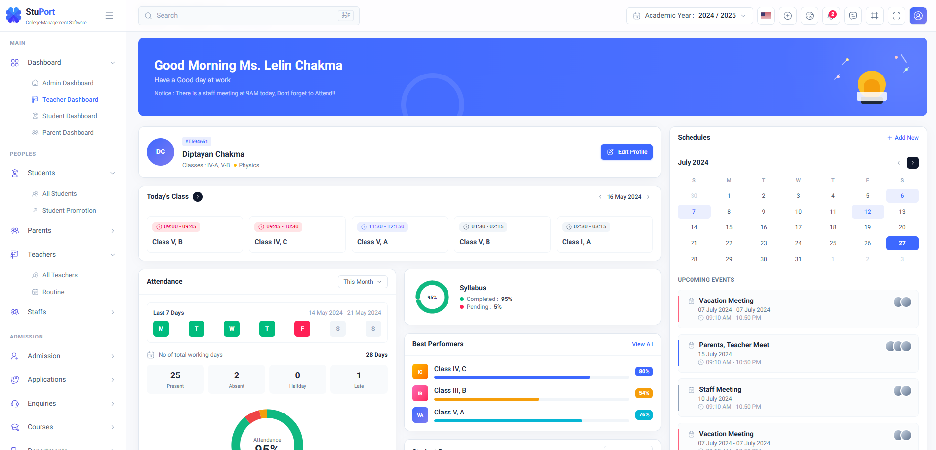 Stuport — College Management Software screenshot 2