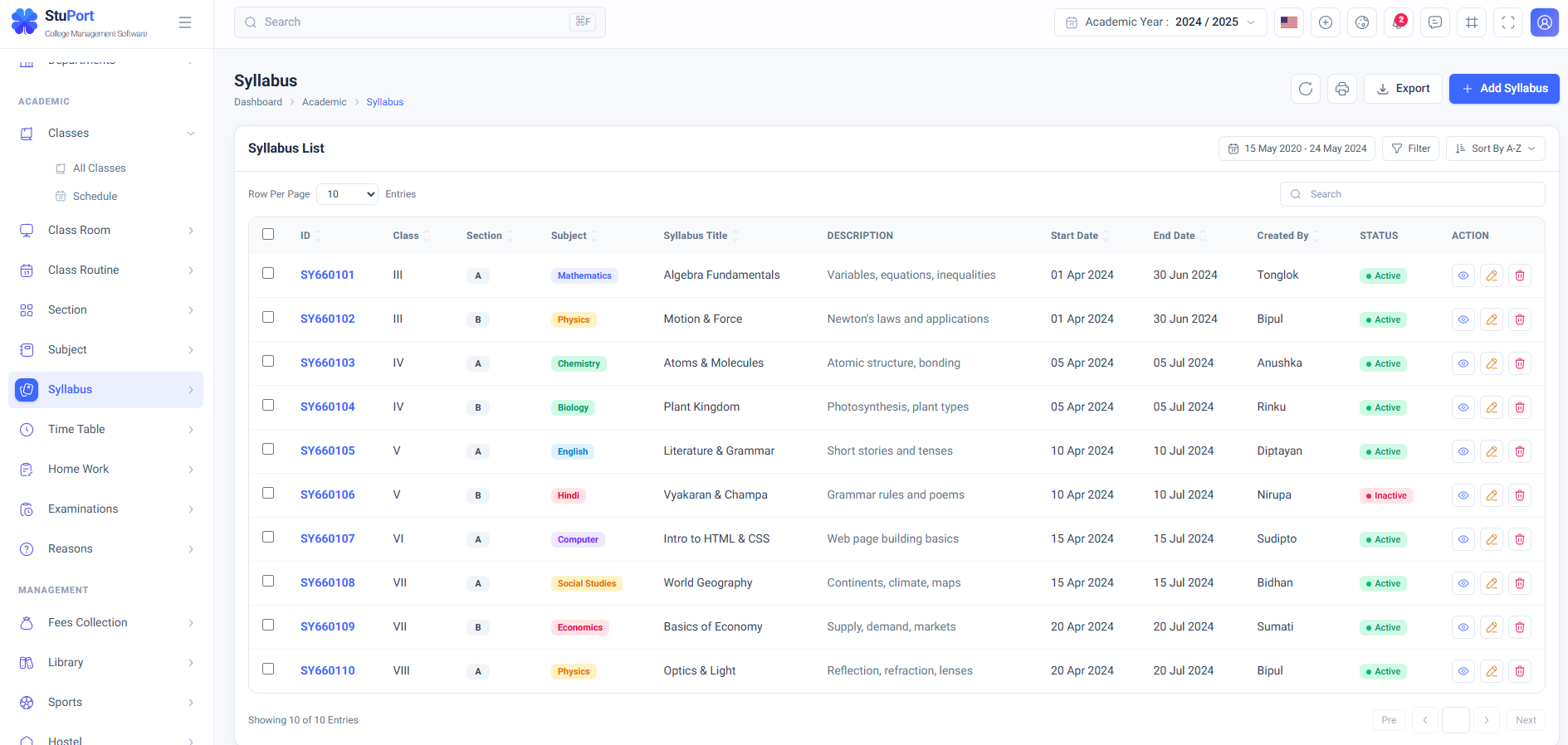 Stuport — College Management Software screenshot 9