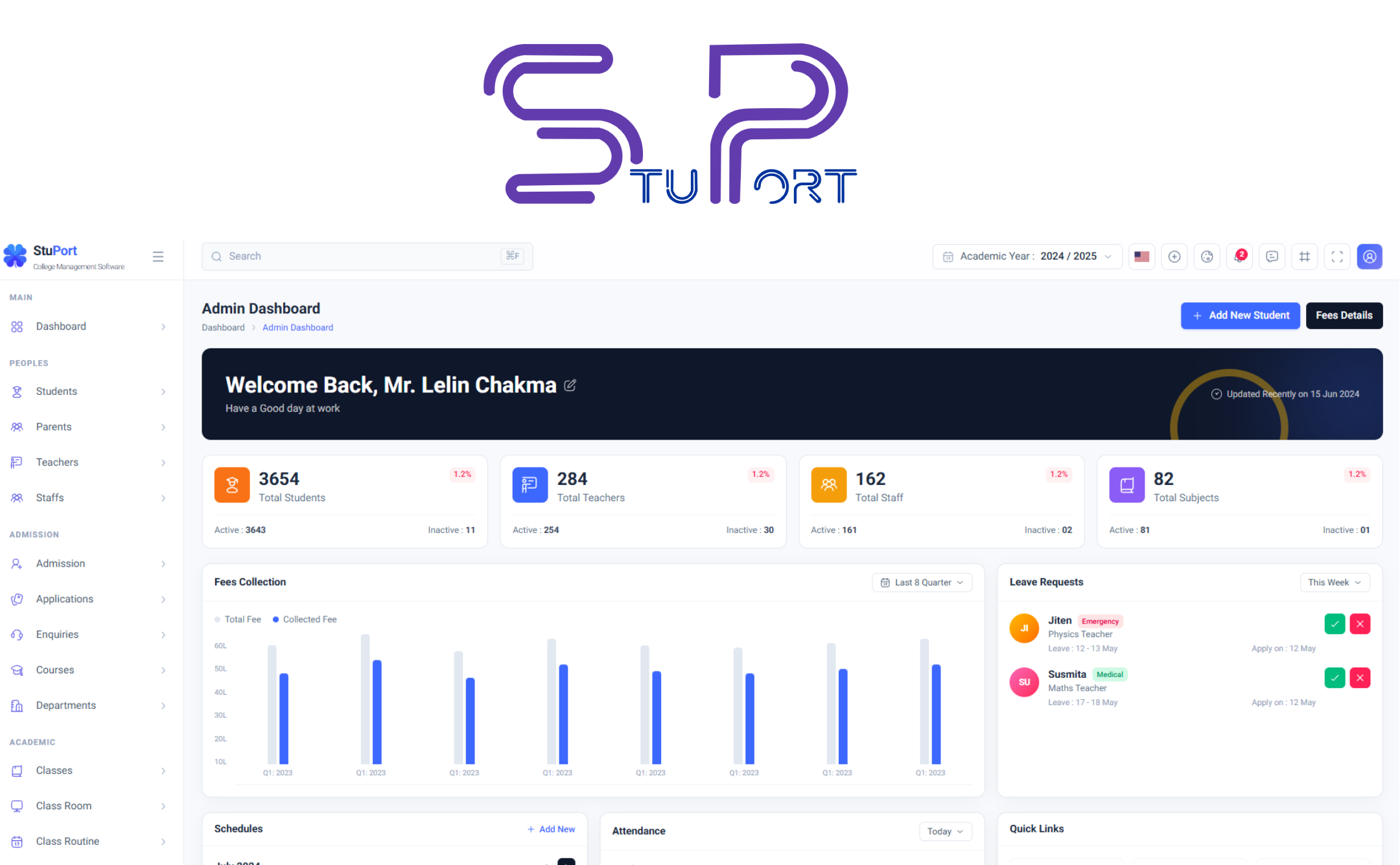 Stuport — College Management Software cover