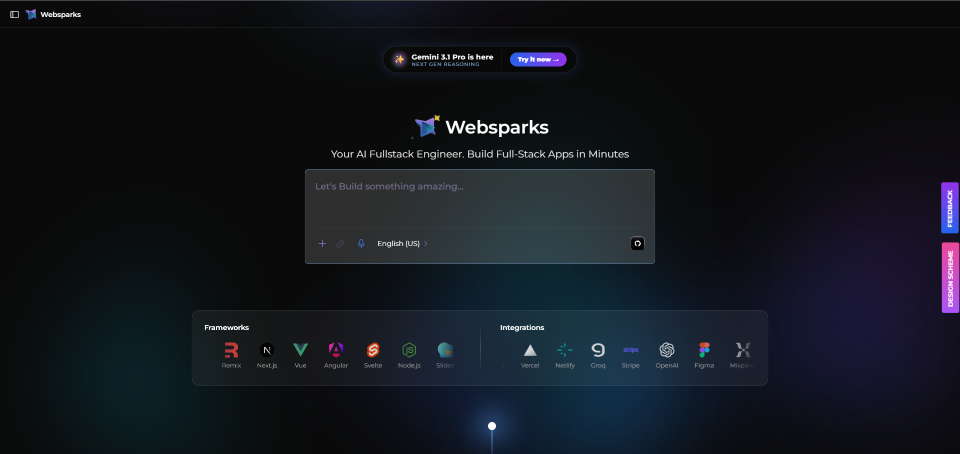 Websparks — AI-Driven Full-Stack Software Engineer Agent cover